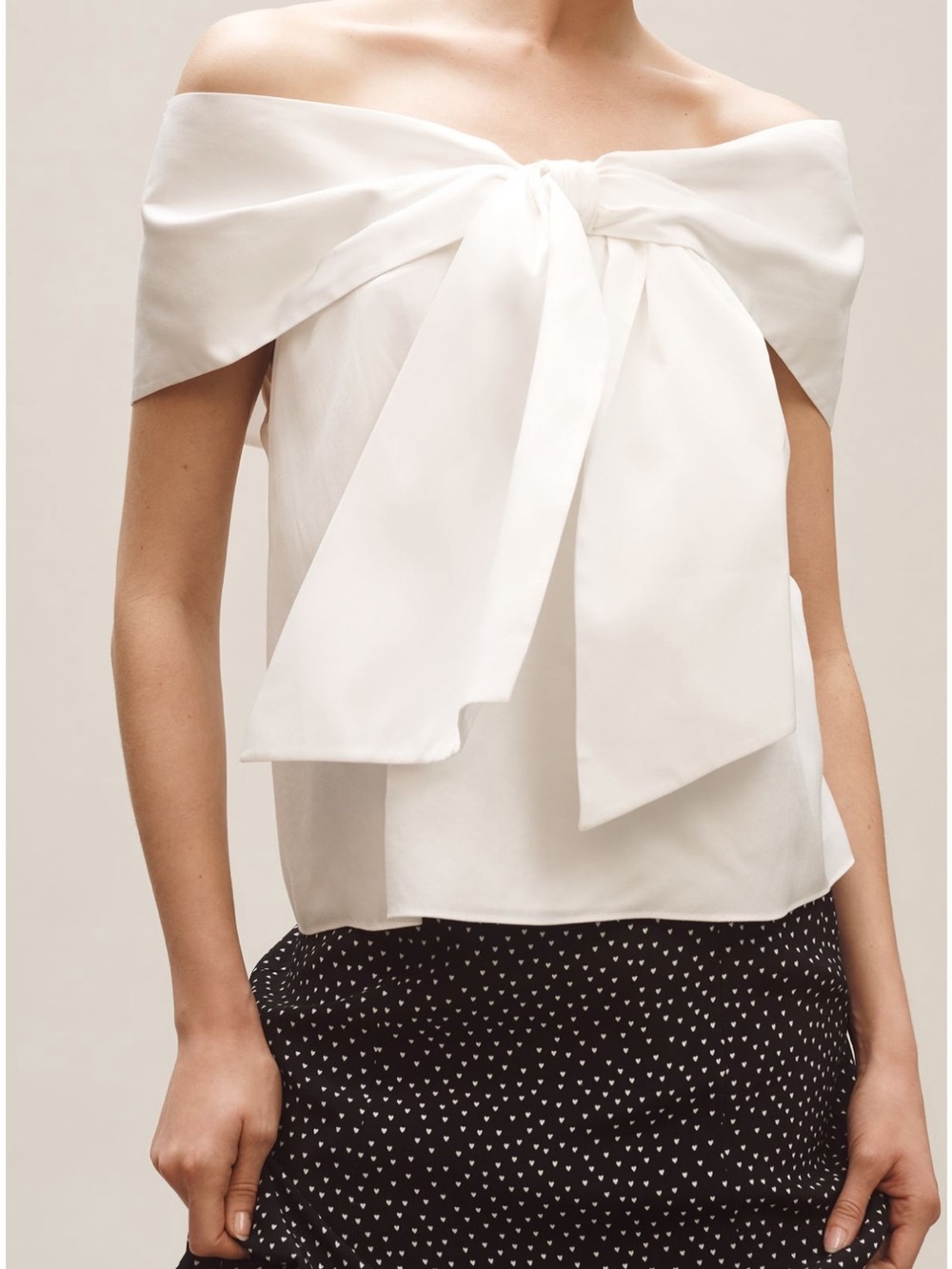 NWT Anthropologie Mare Mare Off-The-Shoulder Bow Top